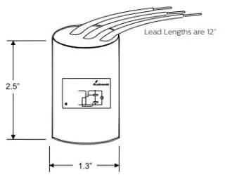 Philips LI551H4IC ADV LI551H4IC IGNITOR Standard 1-1/4 Inch Dia x 2-1/2 Inch L
