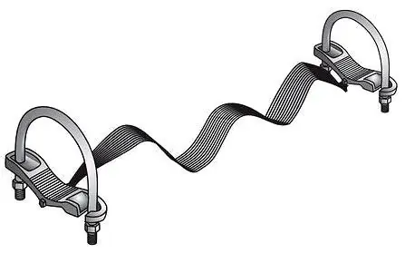 O-Z/Gedney BJ-3540-24 3-1/2 to 4 Inch Size 24 Inch Length Movement Bonding Jumper