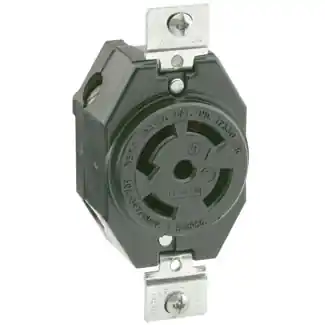 Leviton 2820 LKG RECPT 30 Amp 277/480 Volt 3-Phase Y Grounding Locking Receptacle