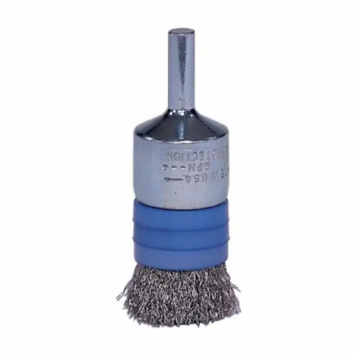 Weiler 11103 End Brush - Steel Bristle Crimped - 3/4 in - 20000 RPM