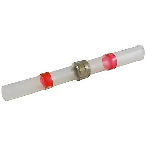 NTE Electronics 76-HISBC22 Cable Sleeve, Term Butt Heat Shrink/Solder 22-18AWG