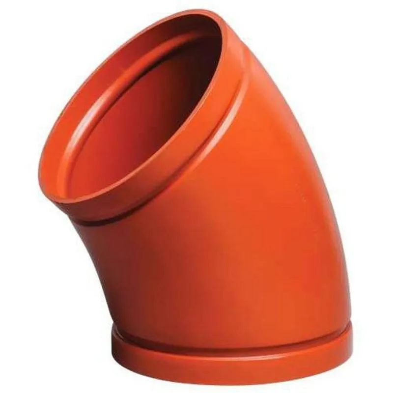 Victaulic W200010PF0 20 in. Grooved Advanced System Ductile Iron 90 Degree Elbow