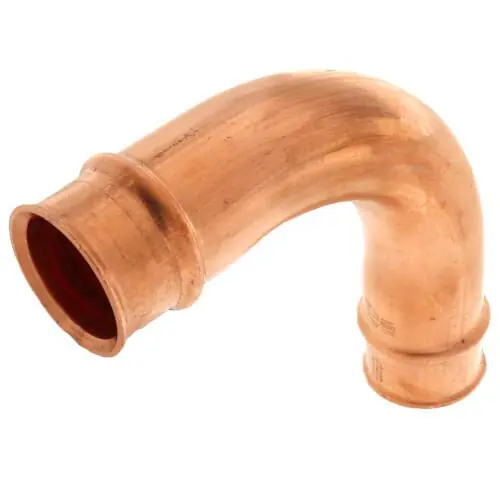 Parker 770607 ZoomLock 1-1/8 Inch Long Radius 90 Degree Elbow Copper Fitting