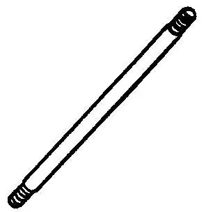 MUELLER 109-852 B & K Float Rod Brass 1/4 Inch - 20 Thread