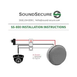 SOUND SECURE SS-800 OMNI - DIRECTIONAL MICROPHONE WITH LINE LEVEL OUTPUT