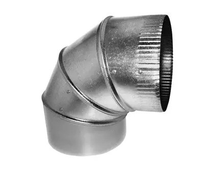 SOUTHWARK METAL ST90626 6 in. 26 Gauge Galvanized Steel 90-Degree Elbow