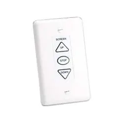 DA-LITE 40975 Projection Screen Low Voltage Control Switch, 3-button, White