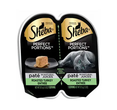 TRUE VALUE TV216072 Sheba 2.6OZ Turkey Food