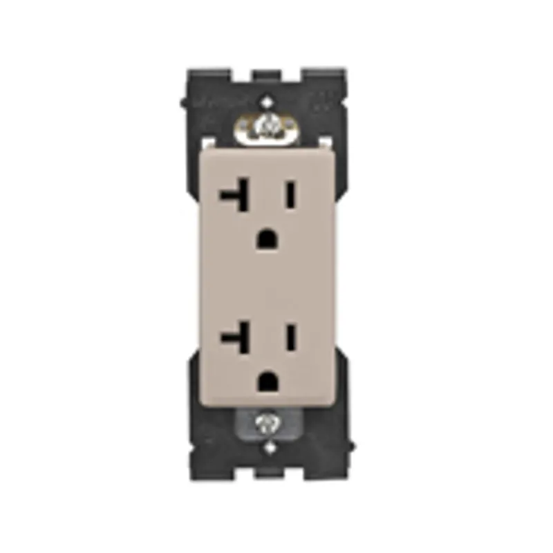 Leviton RER20-CA Renu Tamper-Resistant Outlet 20A-125VAC in Caf Latte