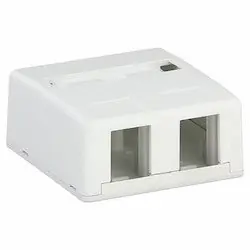 Hubbell Premise Wiring HSB2W Housing Surface Mount 2 Port White