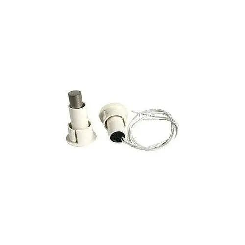 Edwards Signaling 1076C-N Recessed Steel Door Magnetic Contact with Wire Leads, 30 Volt AC/DC, 0.25 Ampere, 3 Watt, 3/8 Gap