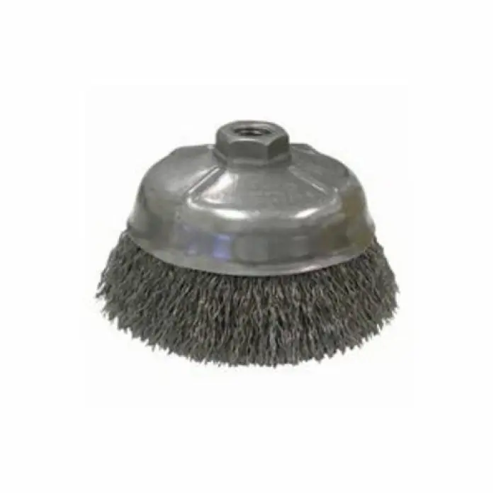 Weiler 14216 Mighty-Mite Cup Brush 5 in Diameter 5/8-11 UNC Arbor