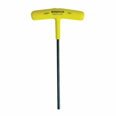 Bondhus 15209 Chamfered Hex Key, Ergonomic Grip/T-Handle, Protanium High Torque Steel
