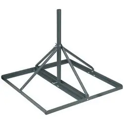 VIDEO MOUNT PRODUCTS FRM125 Satellite Dish Roof Mount Non-Penetrating 35 Width x 35 Depth x 60.5 Height 60 Mast x 1.25 Outer Diameter