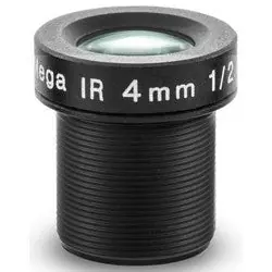 ARECONT VISION MPM4.0A IP Camera Lens, 14 MM Diameter x 17.7 MM Height, M12 Mount, IR Corrected, 4 MM Focal Length, Fixed Iris, F1.6 Aperture