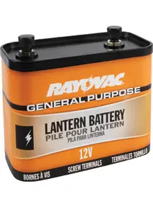 Rayovac 926C Lantern Battery 12V 2-POST GP LNT BATT