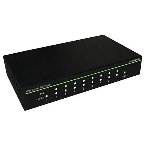 UltraTech 0E-9P8POEGB2 10-Port Gigabit PoE Switch 8-Port PoE 2-Port Uplink