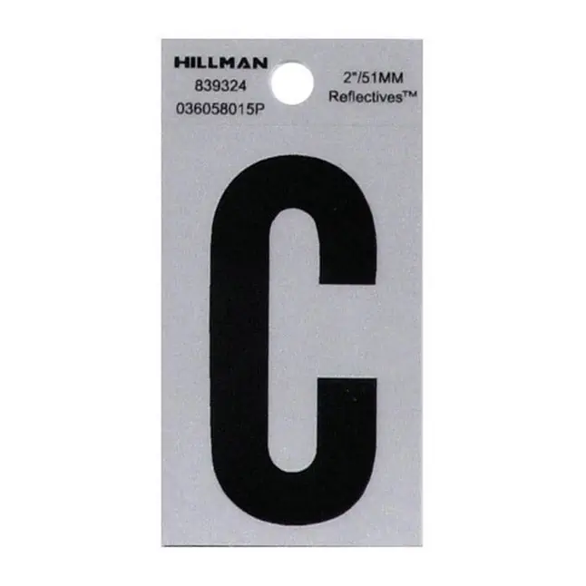 True Value TV101211 2BLK Letter C Adhesive