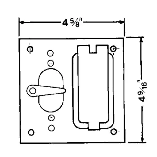 Red Dot 2CCTG 2-Gang Toggle with GFI Cover
