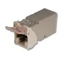 Siemon Z6A-K02 Copper, Outlet, ZMAX, UTP, Category 6A, RJ45, Keystone, White, Tool-Less, T568A/B