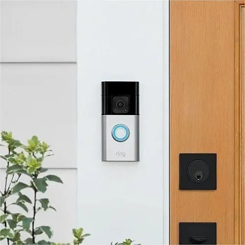 Ring B09WZBPX7K Video Doorbell Plus with Battery Satin Nickel