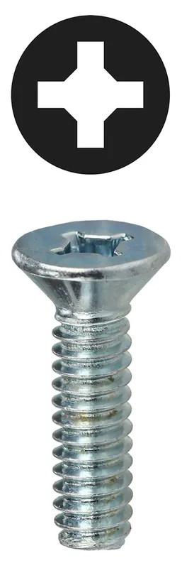 L.H. Dottie FMDD632114 DOTTIE 6-32 X 1-1/4 FLAT HEAD SQUARE/PHILLIPS MACHINE ZINC