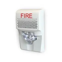 Kidde commercial EG1AVWF horn/strobe 15-75cd white fire