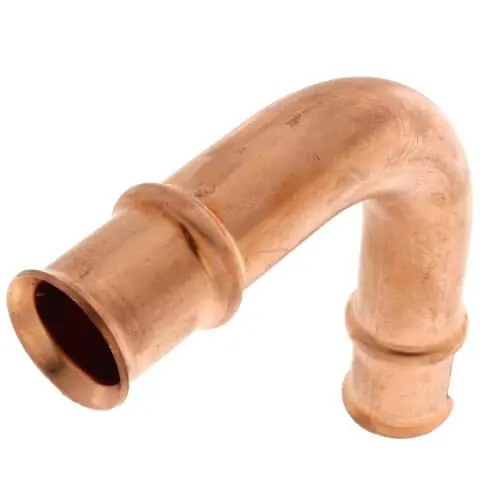 Parker Hannifin 770604 5/8 Inch ZoomLock Long Radius 90° Elbow Copper Fitting
