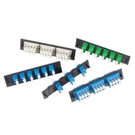OCC 6112DLC50G Adapter Plate, 12-port, Dual LC, Multimode, 50 micron, Ceramic Sleeve, 10 GbE