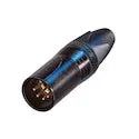NEUTRIK NC5MXX-B Cable End XX Series - Male 5 Pin - Black/Gold