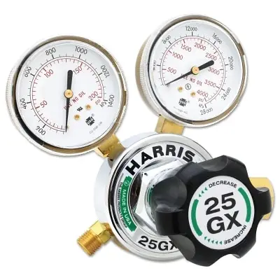 Harris 3000510 25GX Single-Stage Medium/Heavy-Duty Regulator CGA 540 Oxygen