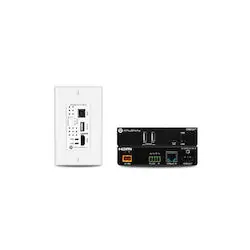 Atlona AT-OME-EX-WP-KIT-LT Omega 4K/UHD HDMI Over HDBaseT TX Wall Plate/RX With USB, Control And PoE, 70 Meters