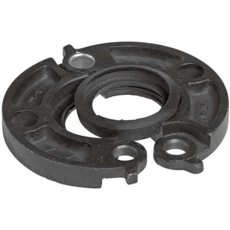 Victaulic L080744GE0 FireLock Style 744 8 in Grooved x Flanged Domestic Hot Dipped Galvanized Ductile Iron Adapter with EPDM Gasket