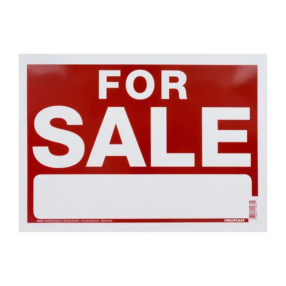 True Value TV101498 10x14 Red/Wht Sale Sign