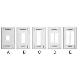 Ortronics 403STJ212 TracJack Faceplate Stainless Twelve-Port Dual Gang