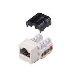 Vanco 820426 CAT6 90 Degree Keystone Insert 8-Conductor White