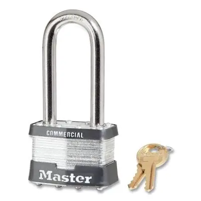 Master Lock 5KALJ-A389 No. 5 Laminated Steel Padlock 3/8 in dia x 15/16 in W x 2-1/2 in H Keyed A389