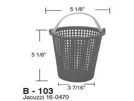 Aladdin Equipment B-103 Aladdin Basket for Jacuzzi 16-0470