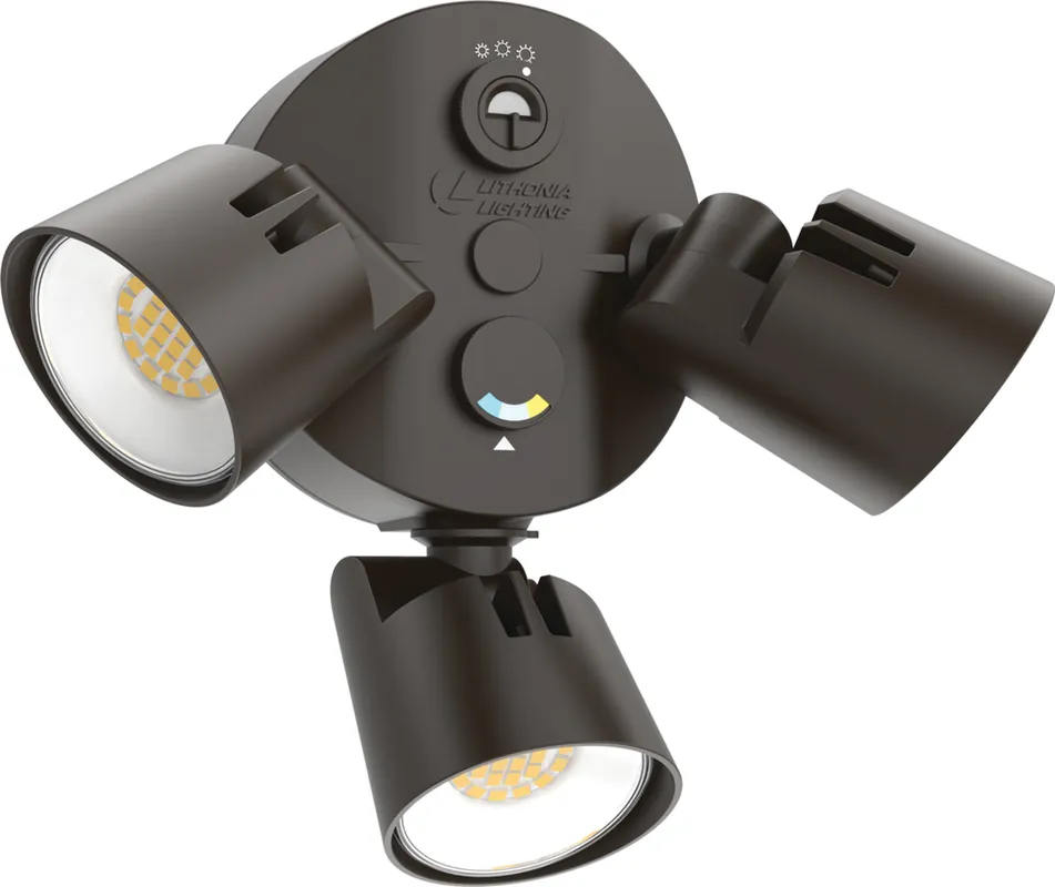 Lithonia Lighting HGXLED3RHALOSWW2120PEDDBM2 HomeGuard LED Security Flood Light 120 Volt (5.13 x 7.71 x 4.5 IN)