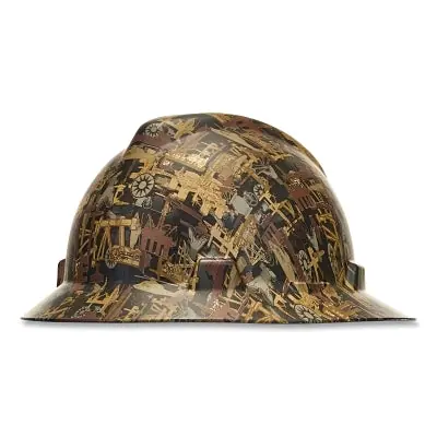 MSA 10204783 V-Gard Hydro Dip Finish Slotted Cap Hat Assembly Fas-Trac III Suspension Oilfield Camo