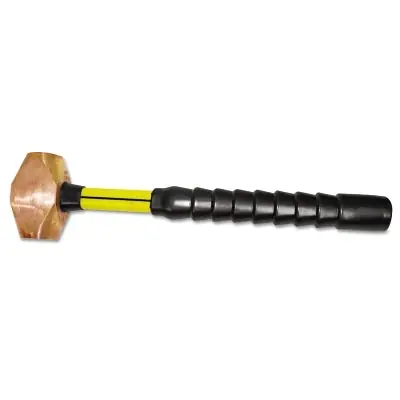Nupla 30-060 Classic Nuplaglas Brass Sledge Hammer, 6 lb Head, 18 in Fiberglass Handle, Replacement MPN: 30060