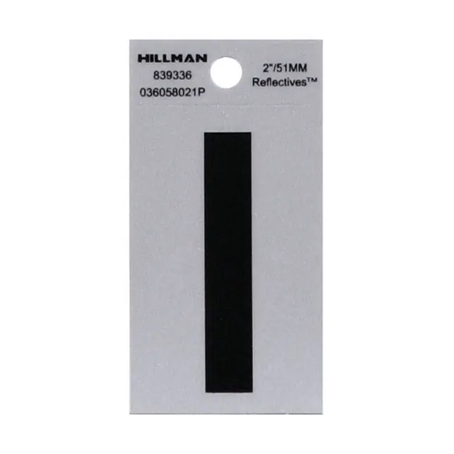 True Value TV101218 2BLK Letter I Adhesive
