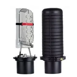 COMMSCOPE 467054-000 FOSC450 B6 Fiber Optic Splice Closure Gel Cable Sealing One Pre-installed 24-splice Tray 6 Cable Attachment