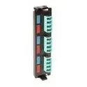 Siemon RIC-F-LCQ12-01C Fiber Enclosure Adapter Plate, Flat, 12-Fiber 6-Duplex LC/Aqua Adapter