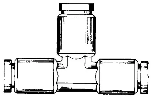 Holyoke Fittings 764-2 1/8 x 1/8 x 1/8 Push-To-Connect x Push-To-Connect x Push-To-Connect
