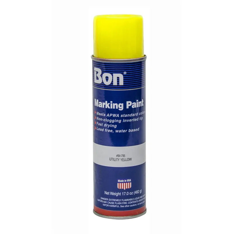 Bon 84-795 Marking Paint Utility Yellow 20 oz (12/PKG)