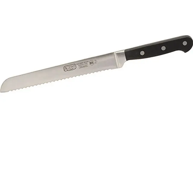 Acero 8in Bread Knife;Full Tang Forged Blade