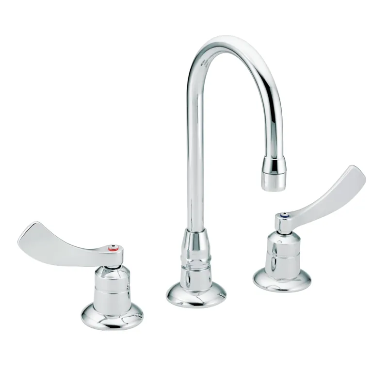 Moen 8248SMF12 M-DURA Chrome Two-Handle Lavatory Faucet 1.2 GPM