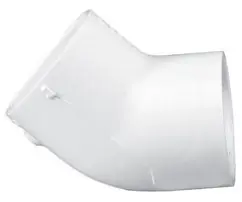 LASCO 417-012 PVC Schedule 40 45-Degree Elbow 1-1/4 Inch