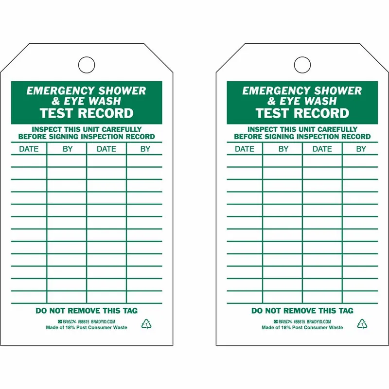 Brady 86615 Inspection and Material Control Tag - 7 in H x 4 in W - B-851 Polyester